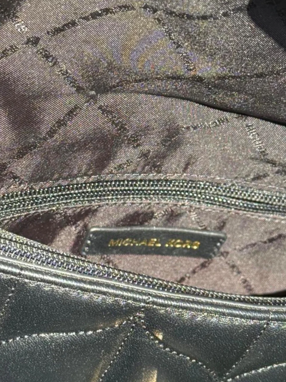 NWT Michael Kors Peyton Black Clutch Bag w/ Removable Strap Large 12
